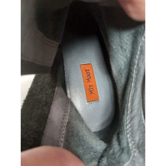 Miz Mooz 36 Grey Elf Ankle NWOT Leather Zip Classic Casual Going Out Boho Boots - Picture 6 of 6